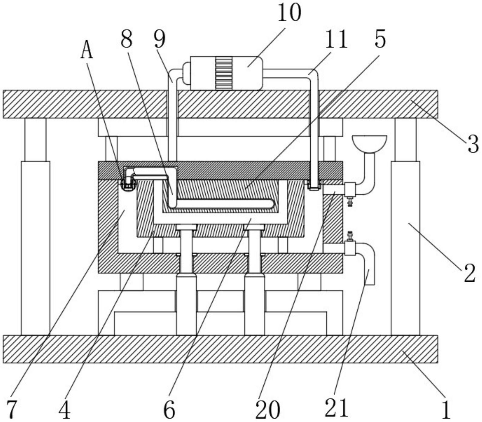 一种具有快速冷却结构的注塑冲压模具
